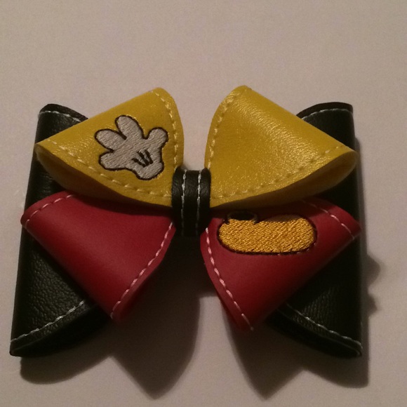 Handmade Mickey Hair Bow - Picture 2 of 3